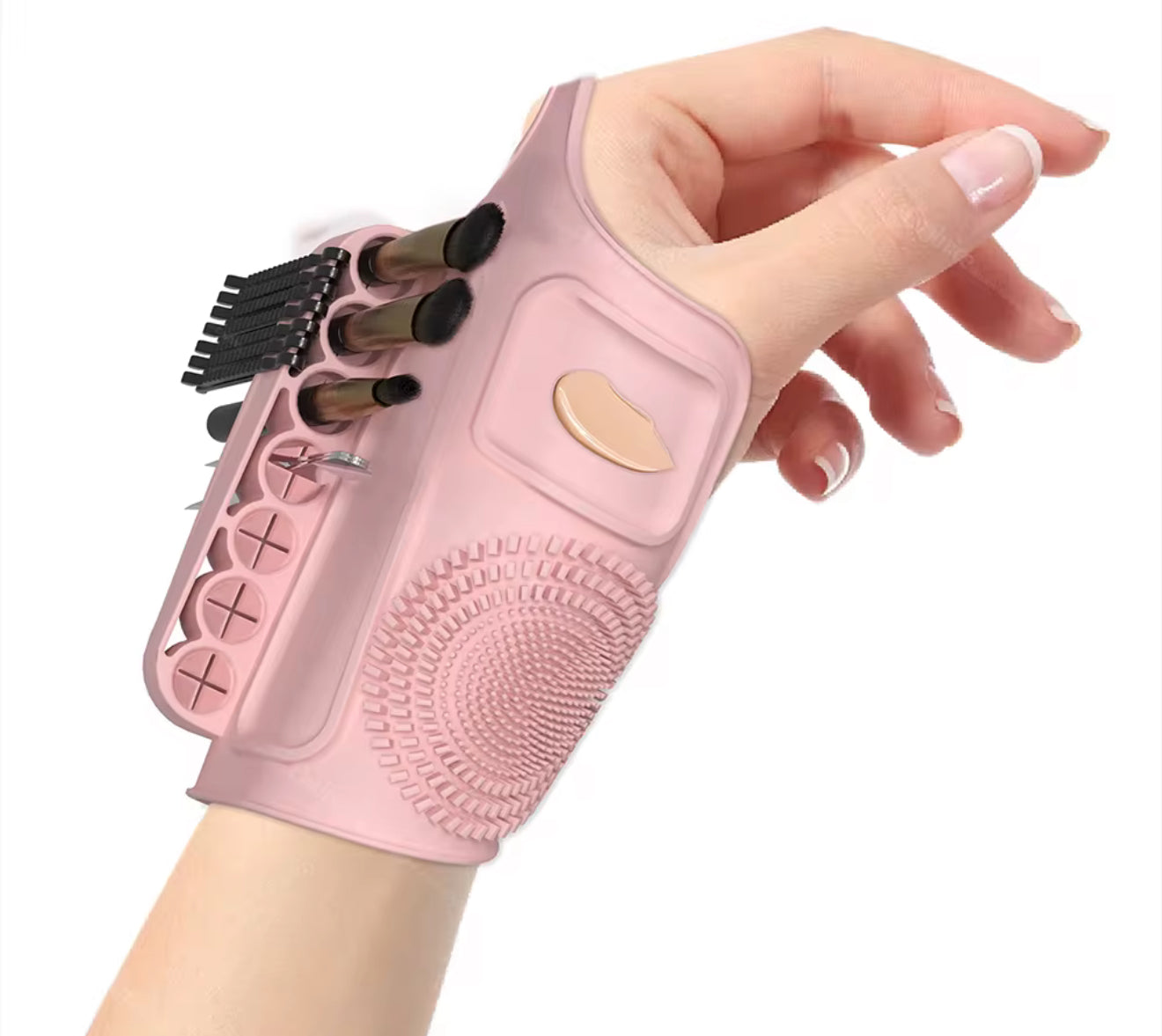 Practical silicon makeup Brush Wrist Band cosmetic Tool