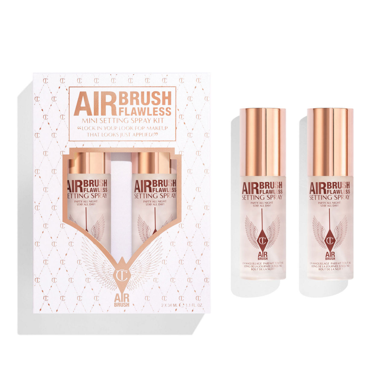 Charlotte tilbury - Airbrush flawless mini setting spray kit