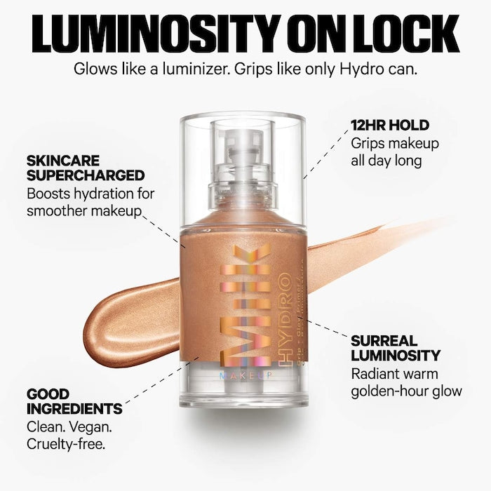 Milk Hydro Grip + Glow Illuminating Primer with Light-Reflecting Pearls
