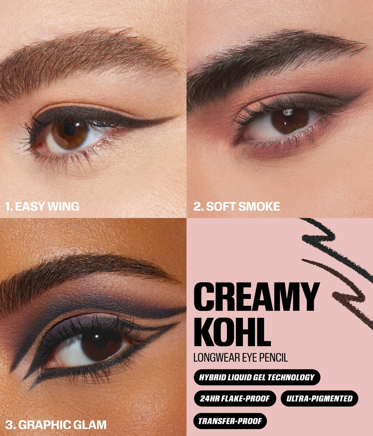 Huda Beauty CREAMY KOHL LONGWEAR EYE PENCIL