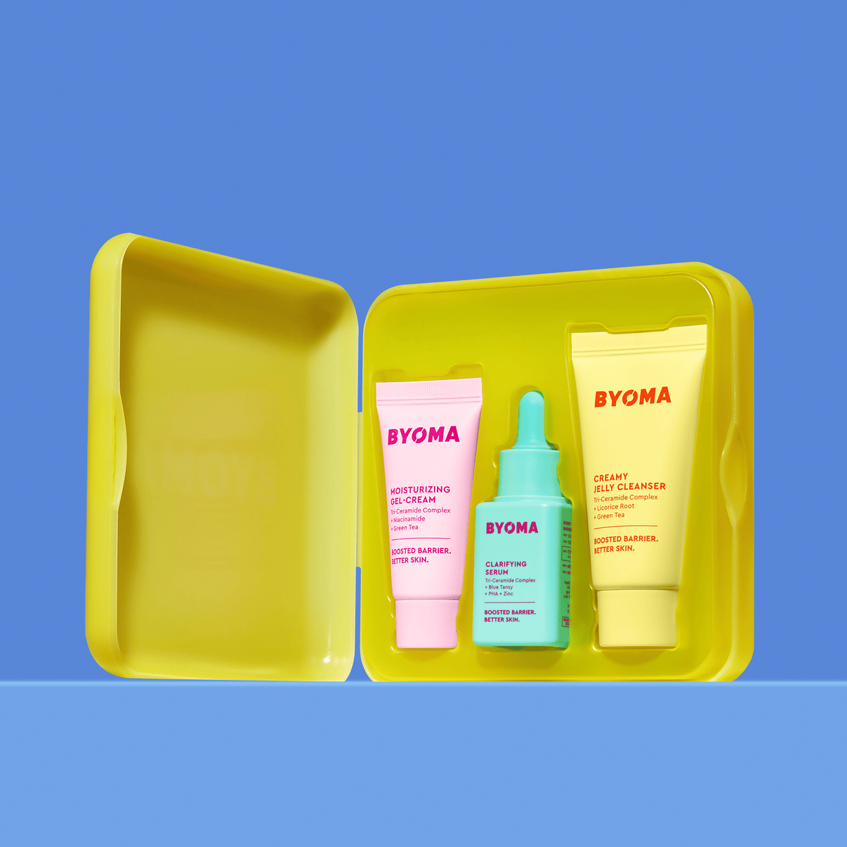 BYOMA-MINI CLEANSER, MINI GEL CREAM & MINI CLARIFYING SERUM