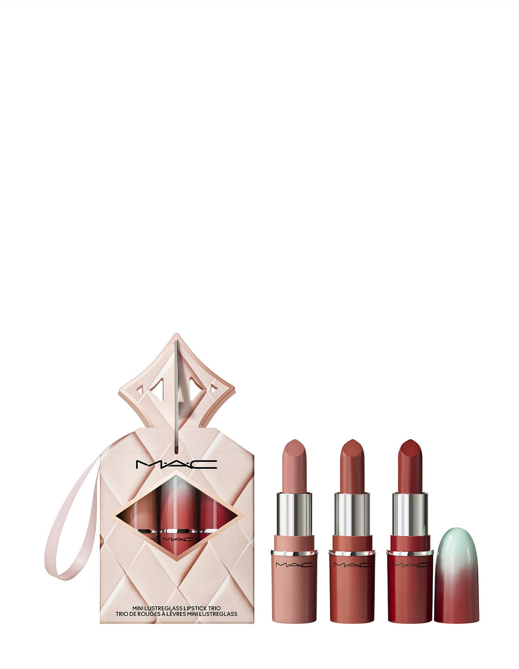 MAC - WILDEST GLEAMS MINI LUSTREGLASS LIP TRIO: CLASSICS
