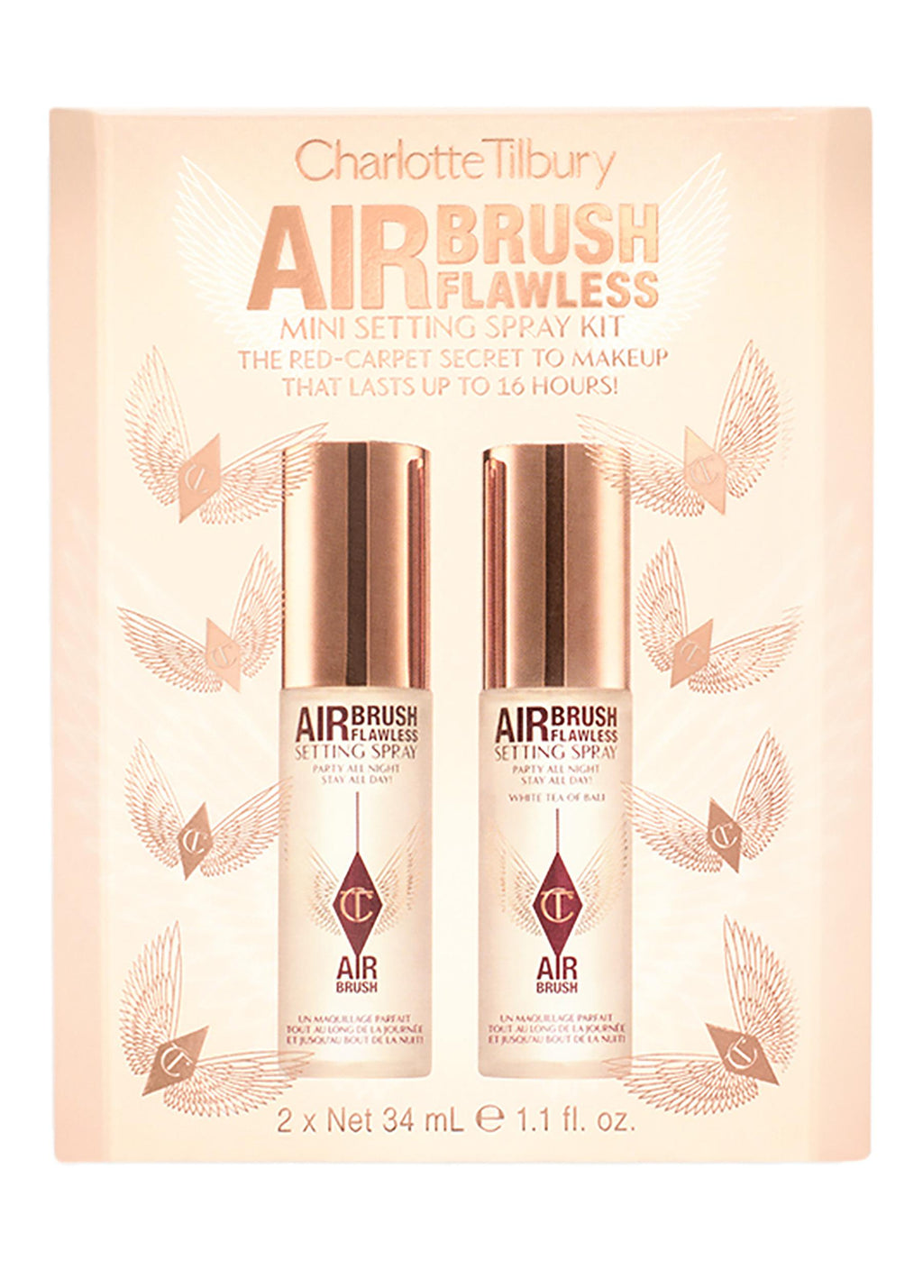 CHARLOTTE TILBURY - AIRBRUSH FLAWLESS MINI SETTING SPRAY KIT