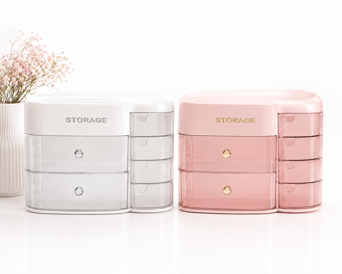 ✨ New organizing essentials are here! ✨
Our STORAGE organizers are now available in Black & Pink 🖤🩷
Perfect for keeping your makeup, beauty essentials & little things perfectly organized.