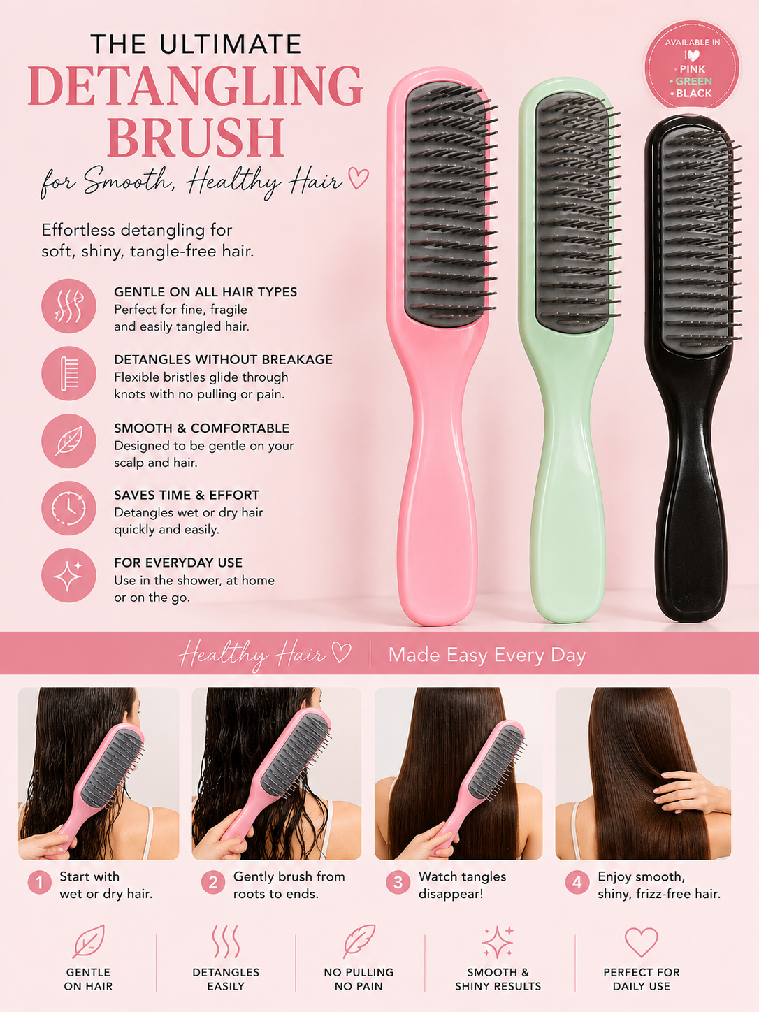 The Ultimate Detangling brush💕
