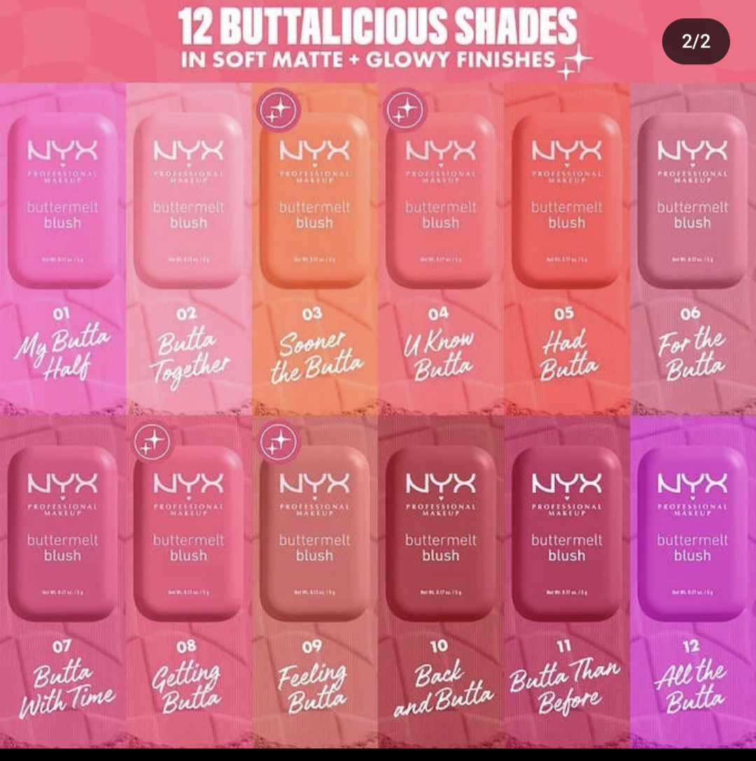 NYX buttermelt blush