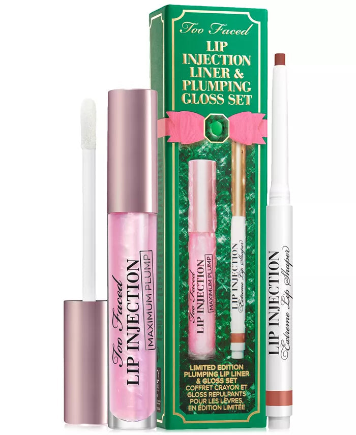 Too Faced lip injection liner & plumping gloss set
